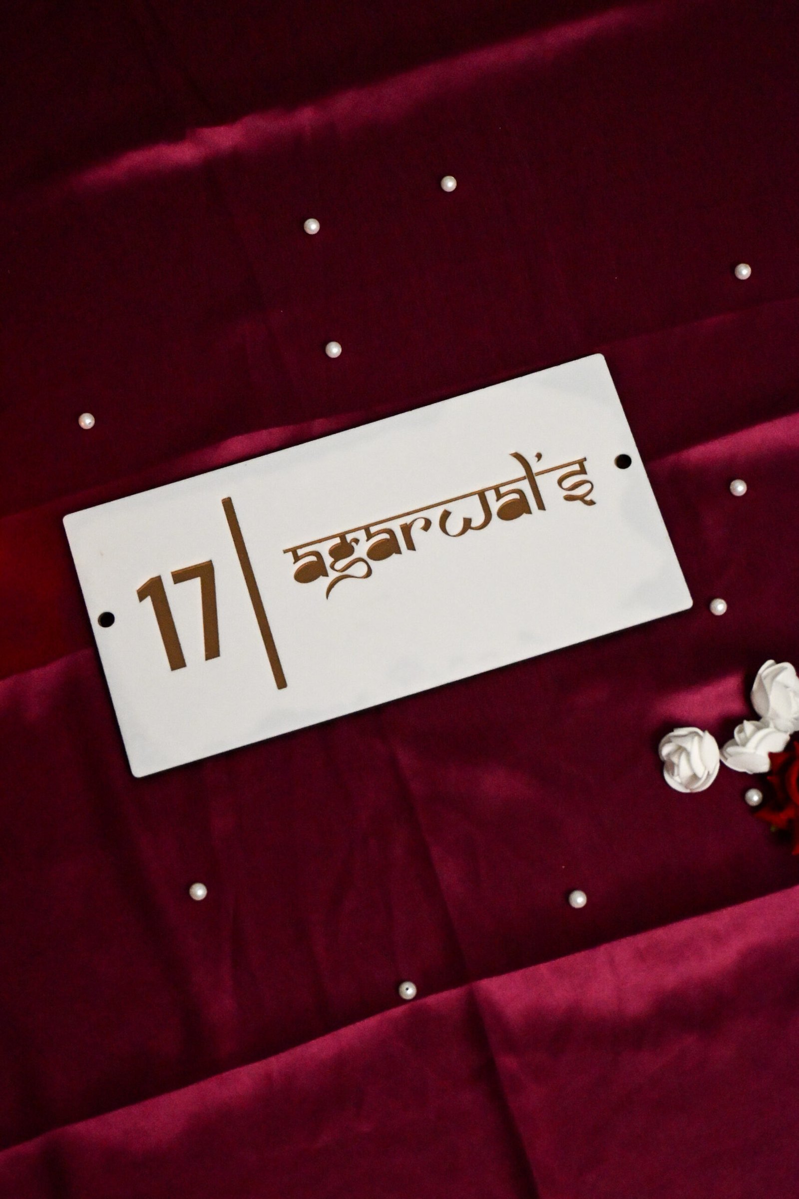 House Name Plate White,Black - Image 6