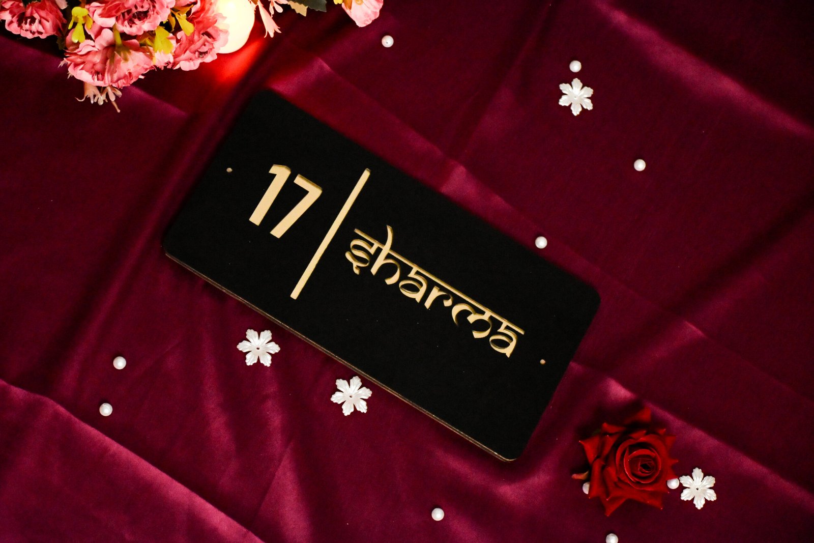 House Name Plate White,Black - Image 3